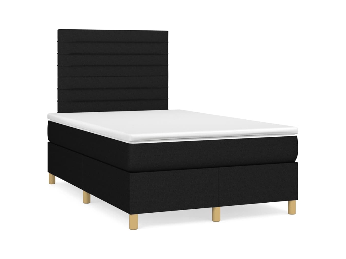 Box Spring Bed, Box Spring Beds Vidaxl Preto Tecido (120 X 200 Cm)