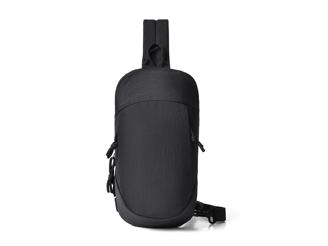 Mochila Antifurto (preta), Bolsa Pequena Para Atividades Ao Ar Livre, Bolsa Transversal Leve.