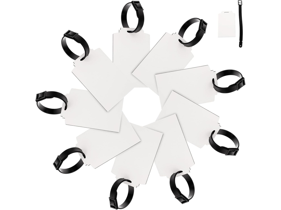 10 Etiquetas Térmicas Em Branco Para Malas