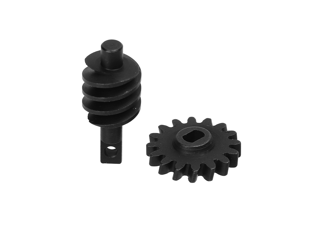 Mali conjunto de Engrenagens Diferenciais de Aço Temperado 16t para Carros Rc Axial Scx24 1/24 Preto
