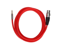 Cabo Lurelia XLR macho/fêmea de 3,5 mm, balanceado, para microfones, PC e computador.
