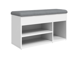 Shoe Bench, Shoe Benches Vidaxl Branco Madeira Processada (n/a)