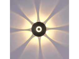Luz de parede Nova Line LED 9w IP66, moderna, 3000k branco quente, alumínio | S/MARCA