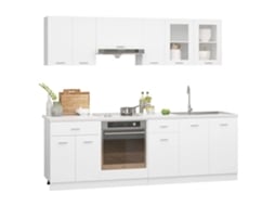 Kitchen Cabinet Set, Kitchen Cabinet Sets Vidaxl Branco Madeira Processada (n/a)