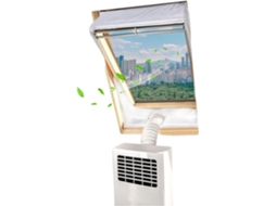 Kit De Ventilação Para Ar Condicionado Janela | Tecido Vedação Dutos Portátil Casa, Apartamento, Quarto, Sala De Estar