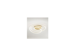 Plafon Led Spira em Metal Dourado Escovado 68W PERENZ