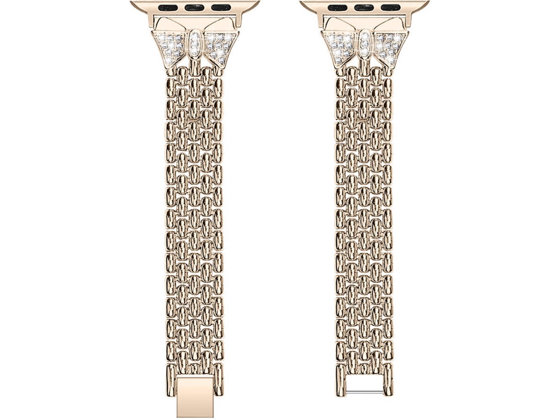 Bracelete Apple Watch 38, 40 mm WJS Metal Dourado
