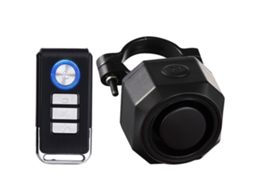 Alarme Sem Fio Recarregável para Bicicletas com Vibração,sensor de Movimento,à Prova D'água e Controle Remoto sistema Antifurto de 110db LYYTUNG