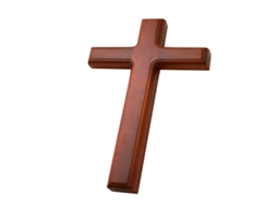 Cruz De Madera Antigua Hecha A Mano Colgante Para Pared Arte Religioso Jesús 32cm