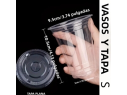 Conjunto De 50 Copos Descartáveis De Plástico (355 Ml) Com Tampa.