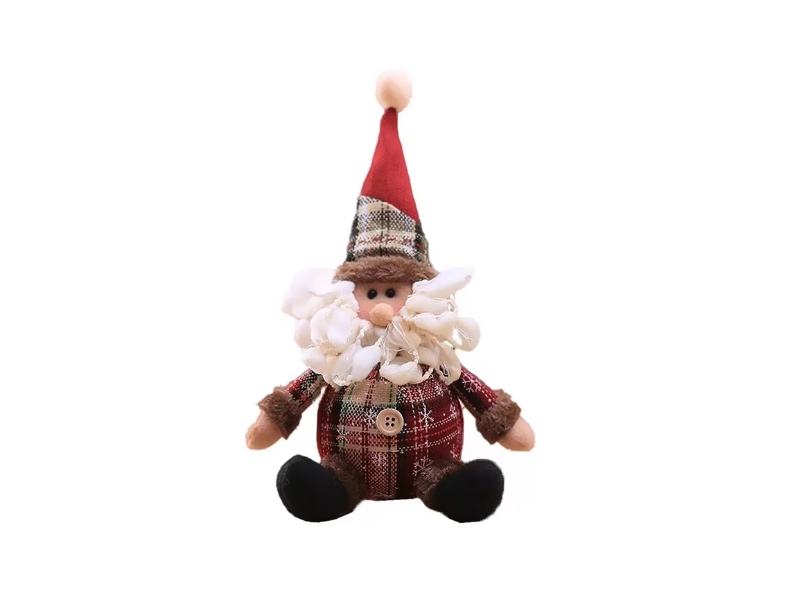 Laxiscreed Bola De Natal Com Boneco De Idoso Para Árvore, Decoração Cartoon Com Floco De Neve