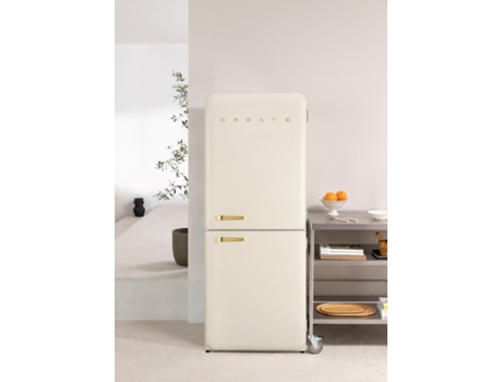 Fridge Retro Combi Frigorífico Combinado De Estilo Retro 401l Create