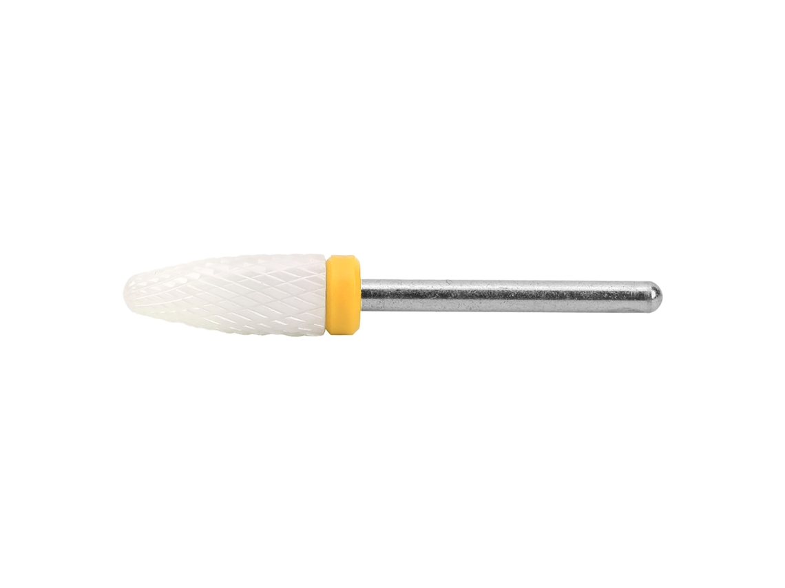 Broca De Lixa Elétrica Em Forma De Cabeça De Milho De Cerâmica, Acessório Leve E Portátil Para Lixar Unhas (pot De Lixagem Extra Fina Xf Amarelo)