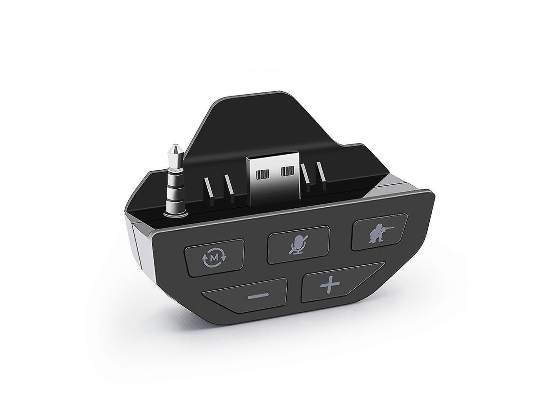 Controlador De Adaptador De Fone De Ouvido Universal Adaptador De Fone De Ouvido Estéreo, Abs, Preto