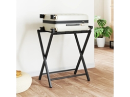 Vidaxl Suporte De Bagagem 68,5x38x58 Cm Bambu Preto