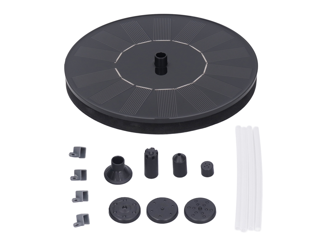 Fonte solar para banhador de pássaros 7V 1.4W, bomba de água flutuante, jardim | S/MARCA