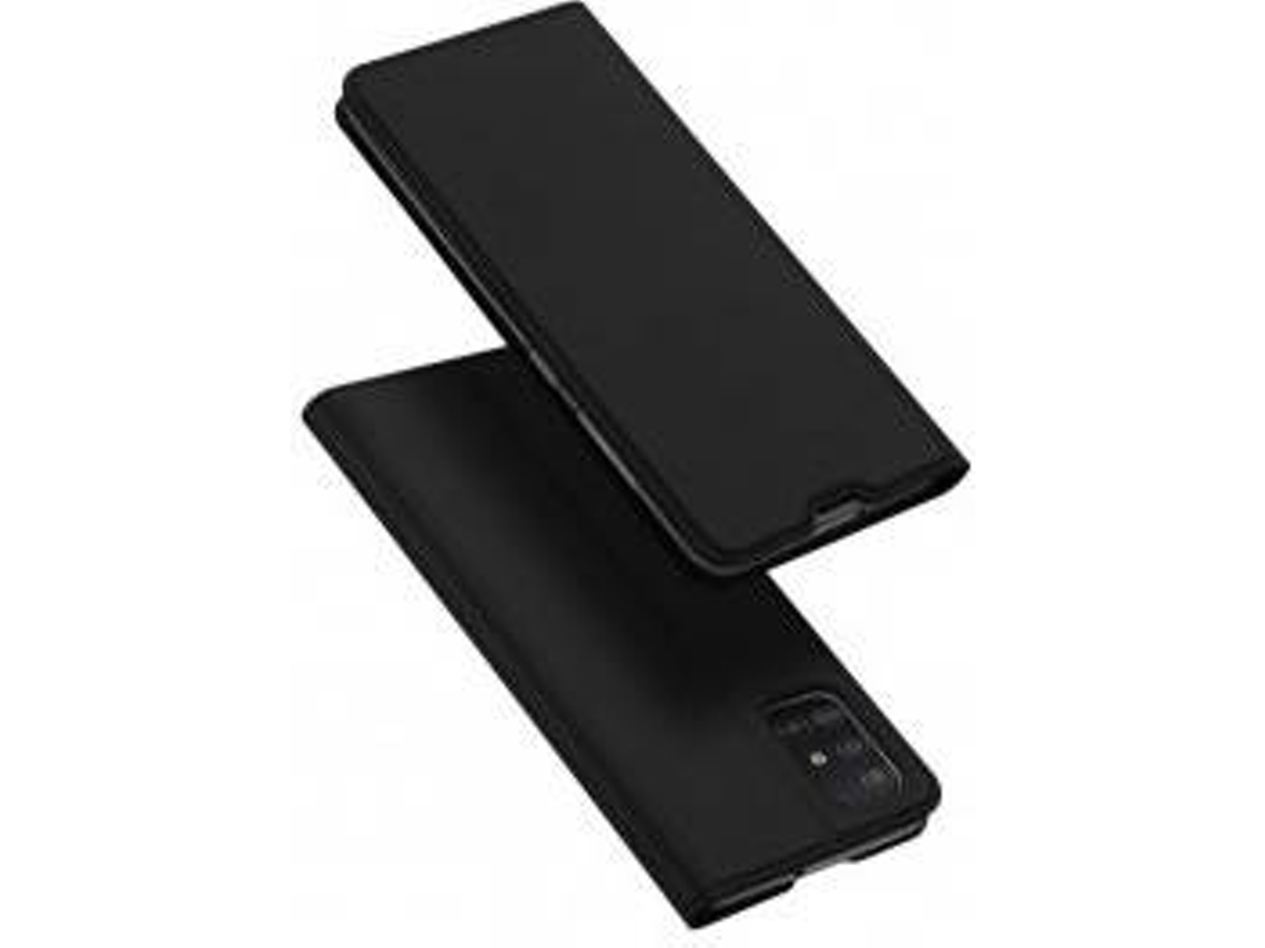 Capa Samsung Galaxy A51 LMOBILE Livro Horizontal Dux Preto