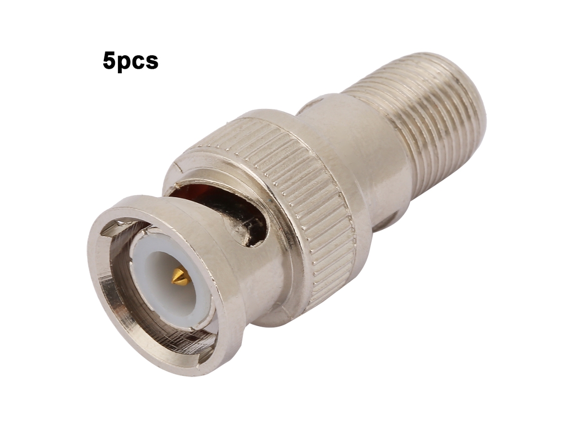 Laxiscreed Adaptador Bnc Macho Para F Feminino Para Ligação Rf E Câmeras Cctv
