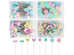Conjunto de 400 Agulhas Handsy para Flores, Ursos, Botões Planos e Artesanato Diy, com Caixa. AQUAFORGE