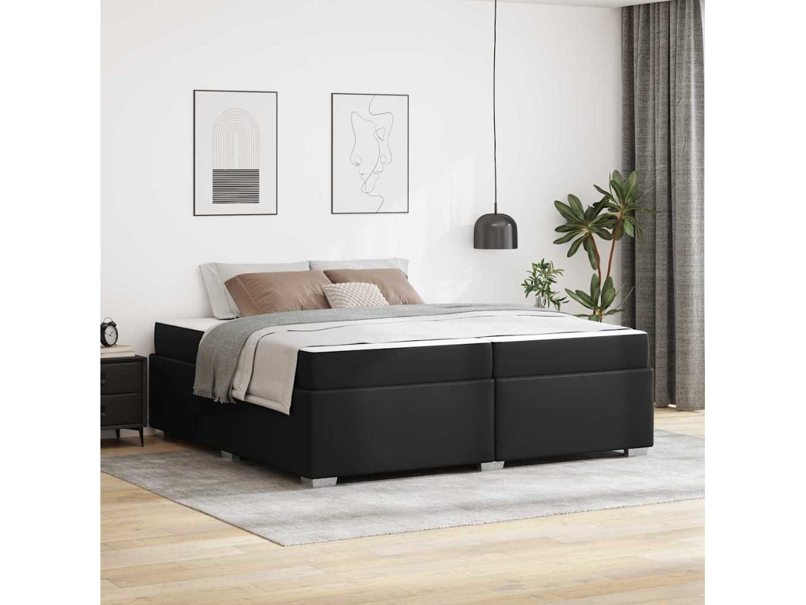 Vidaxl Estrutura Da Cama Preto 200 X 200 Cm Tecido