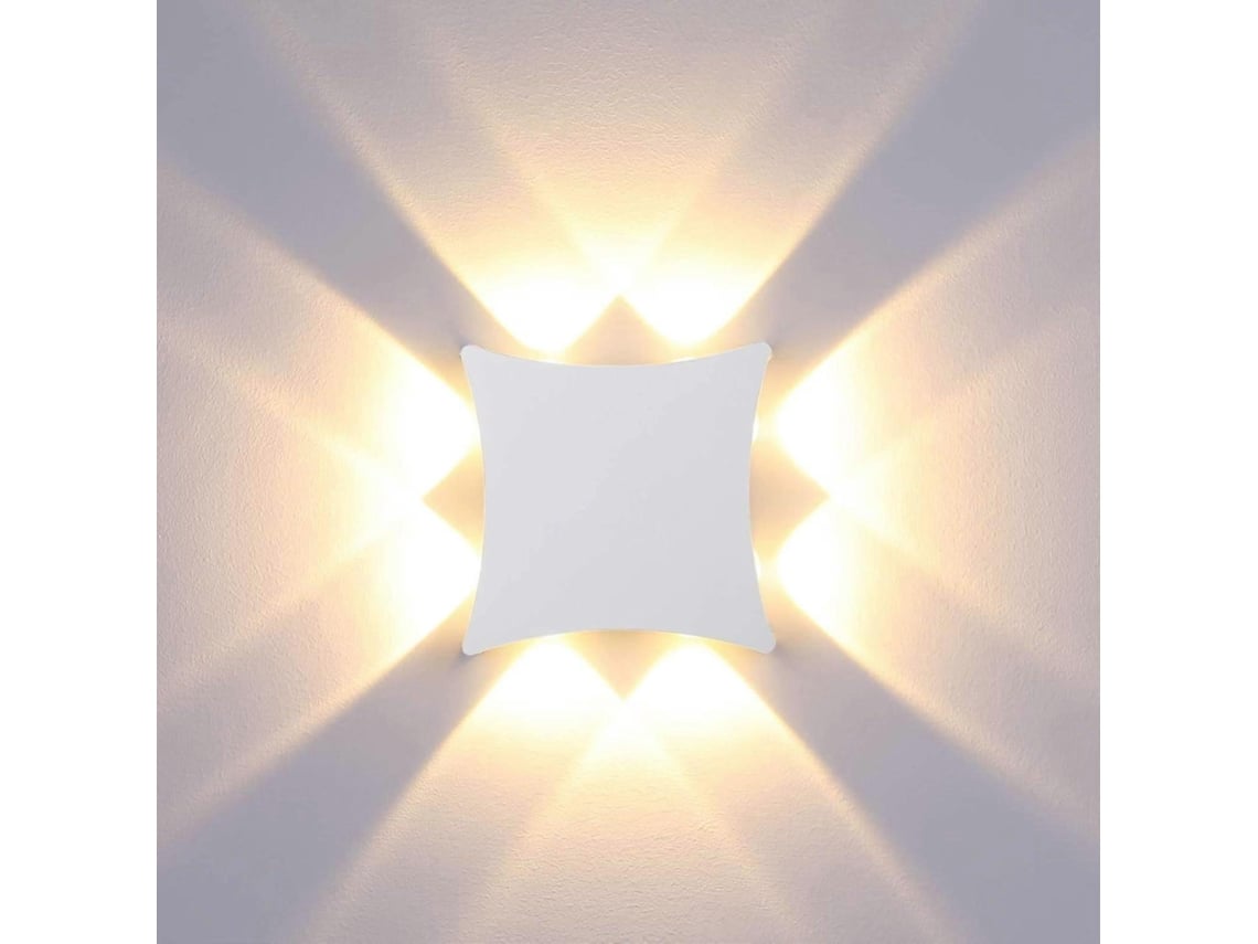 Rebe luz de Parede Led Moderna 8w Ip65 Resistente À Água, Alumínio, 3000k Branco Quente, Interior e Exterior, Quarto, Jardim, Corredor