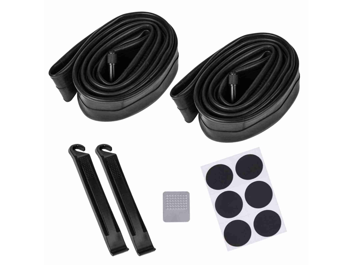 Câmaras de Ar para Bicicleta de Montanha 26x1.75/2.125 com Alavancas, Parches e Lixas | S/MARCA