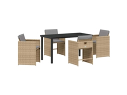 Conjunto de Móveis de Jardim 5 Pcs HARLANV1