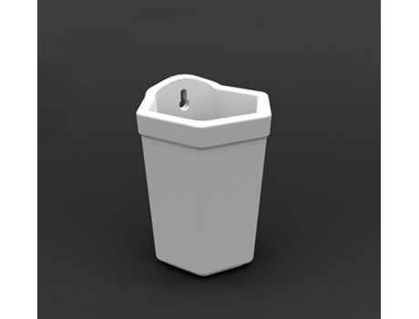 26100002 NEOCLASSICA Porta-Piaçaba Branco Vidro VALADARES