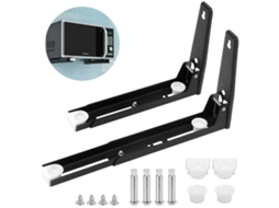 Suporte De Parede Para Micro-ondas, Em Aço Inoxidável, Ajustável Em Comprimento, Dobrável E Compacto.