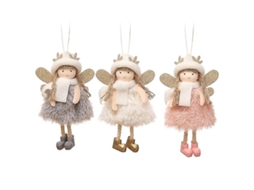 Enfeites De Árvore De Natal De Boneca Olysi Shop (3 Peças, Alce E Sinos)