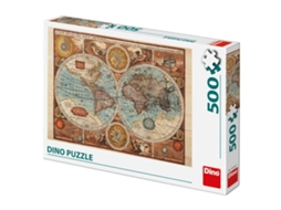 Puzzle 500 Pcs Mapa Mundial de 1626 DINO