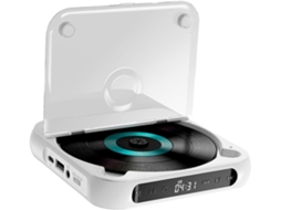 Leitor Cd Portátil E Fácil De Usar, Com Bateria Recarregável, Tela Lcd, Som Incrível, Ideal Para Amantes De