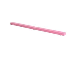 Barra de Equilíbrio SINI TECH STORE, dobrável, antiderrapante, revestida em camurça, 210x10x6,5cm, rosa