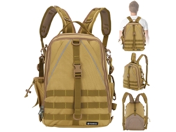 Mochila de Pesca Tomshoo com Porta Cañas S/MARCA