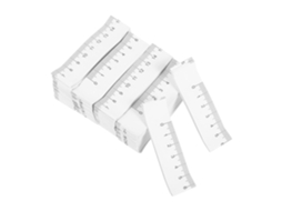 Fita métrica descartável de papel branco Amosfun, 100 unidades, para bebês e feridas