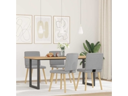 Cadeiras de Jantar 4 Pcs Tecido Cinza Nuvem MAISON EXCLUSIVE