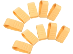 Conjunto de 10 Prendedores Lençol Plástico Amarelo com Fivela para Capas Edredom Fixação Discreta e CHABERLU