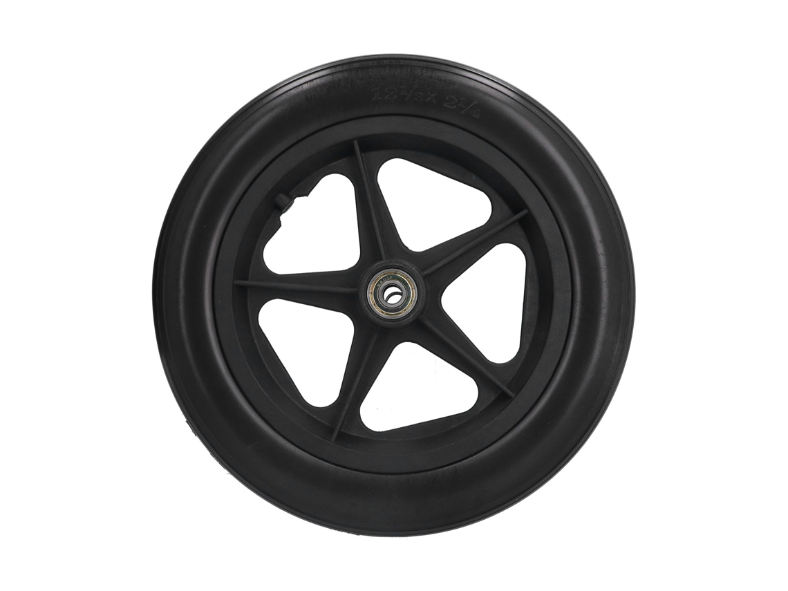 Roda Traseira De Cadeira De Rodas Manual 12 Polegadas Com Rolamento 12mm Resistente Ao Desgaste