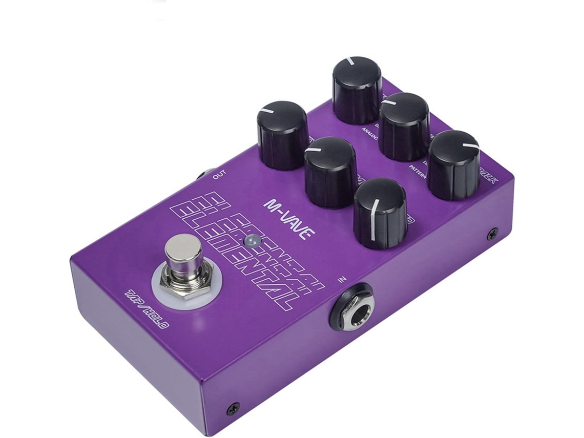 Pedal De Delay Digital, Pedal De Delay Para Guitarra Com 9 Efeitos, Botão