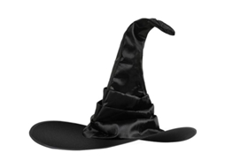 Black Witch Chapéu para Mulher Criança Adulto Fantasia Fantasia Halloween