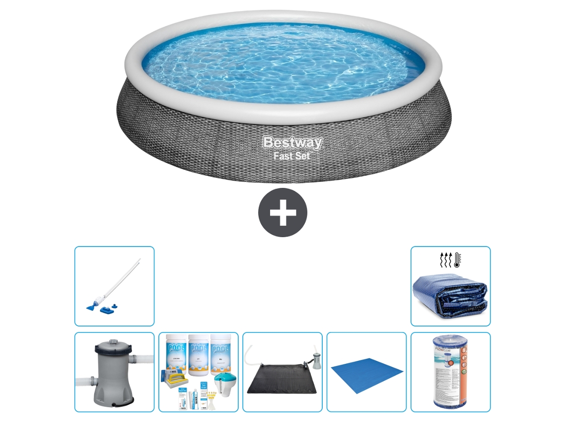Bestway Piscina Bestway Fast Set Redonda - 396x84 Cm - 8-peças S21453