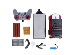 Brinquedo De Empilhadeira Rc 1:14 Escala Controle Remoto Brinquedo De Engenharia Veículo Vermelho