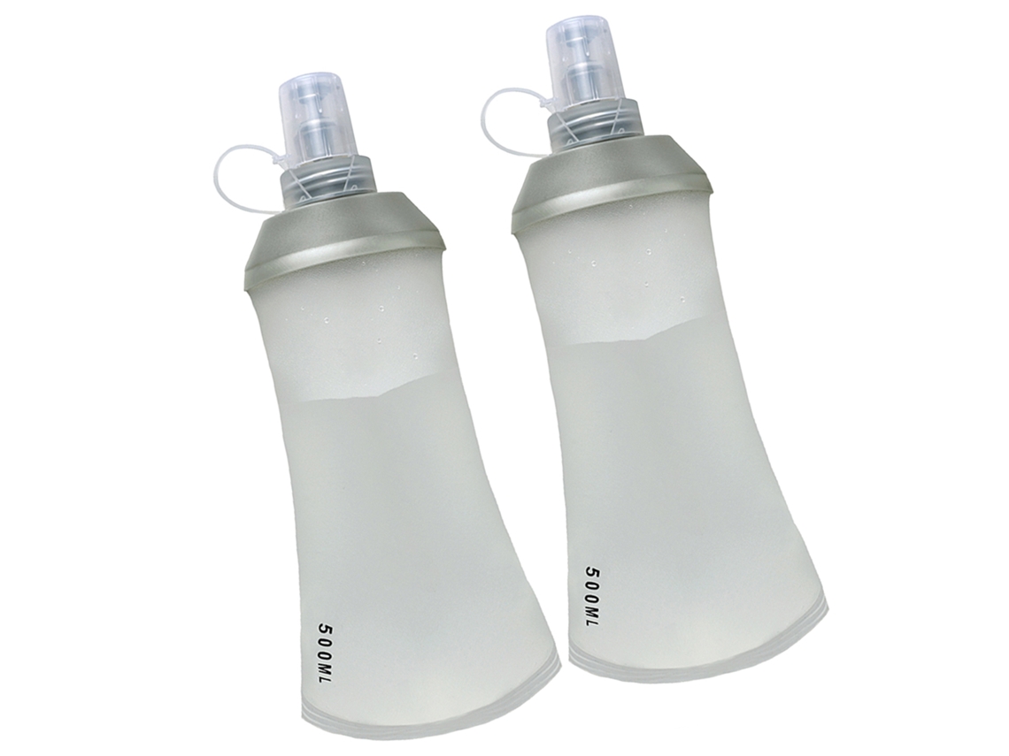 Saco de Água Portátil 500ml, Plegável, BPA Free, para Escalada, Ciclismo, Maratona, Cross, Rally