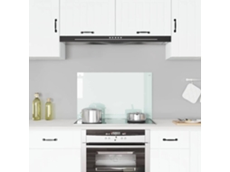 Vidaxl Painel Anti-salpicos De Cozinha 80x50 Cm Vidro Temperado Cor Leitosa
