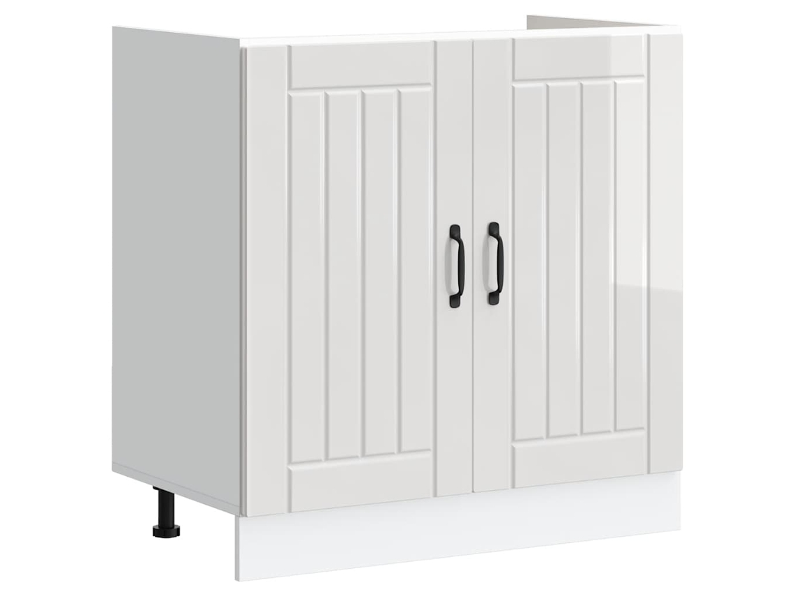 Sink Base Cabinet, Sink Base Cabinets Vidaxl Branco Madeira Processada (n/a)