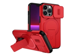 Capa Com Suporte Magsafe Para Iphone 13 Pro - Abertura Deslizante Com Proteção De Câmara