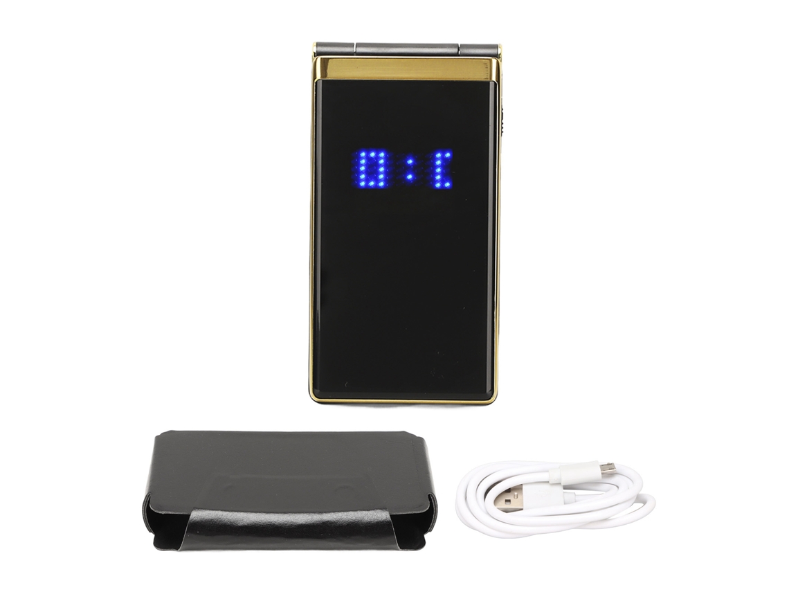 Aetheria telefone Clamshell para Idosos 2.8 Polegadas Dual Sim 5900mah 2g Multifuncional Ouro