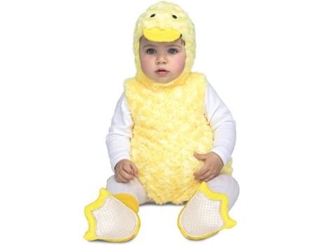 Fato de Bebé DISFRAZZES Patinho Amarelo (Tam: 6 a 12 meses)