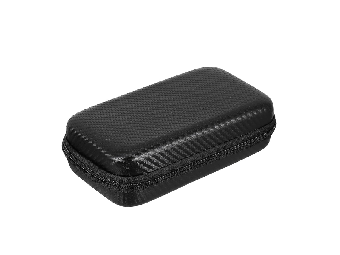 Estojo Preto Para Termômetro Auricular Com Compartimentos Separados E Controle De Umidade.