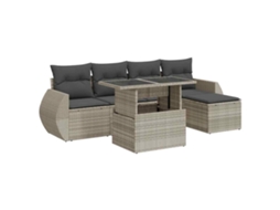 Garden Sofa Set, Garden Sofa Sets Vidaxl Cinzeto Rattan / Vime (n/a)